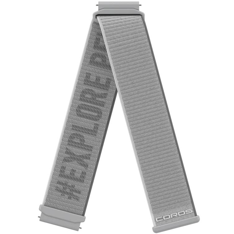 Coros 22mm Nylon Band Grey | UFAD31789