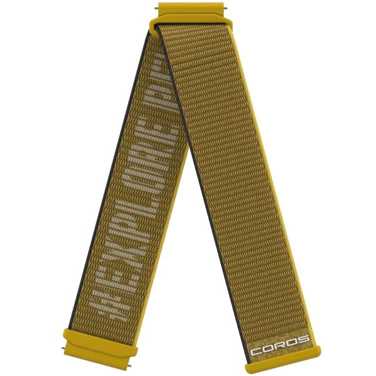 Coros 22mm Nylon Band Yellow | ATIU52361