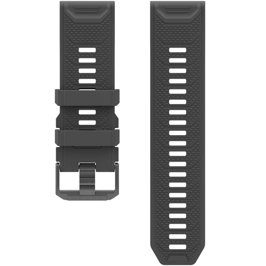 Coros 26mm Silicone Band Black | YIWN37120